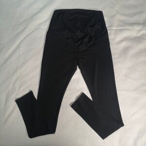 Isabel Maternity by Ingrid & Isabel Black Skinny Leggings Over Belly Pants Small